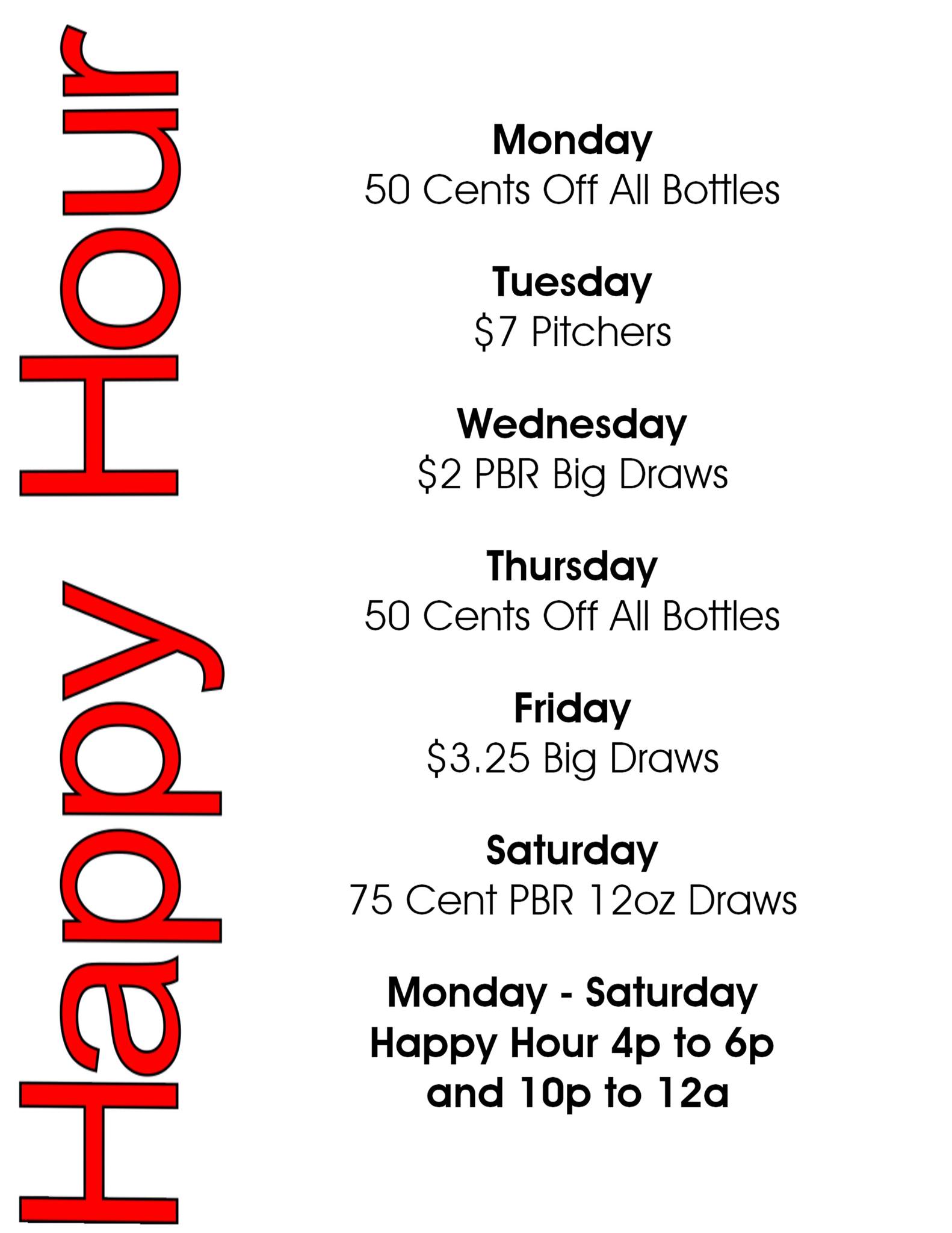 Mary's Place Menu