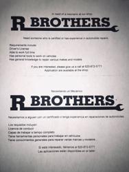 R Brothers Auto Body And Mechanic