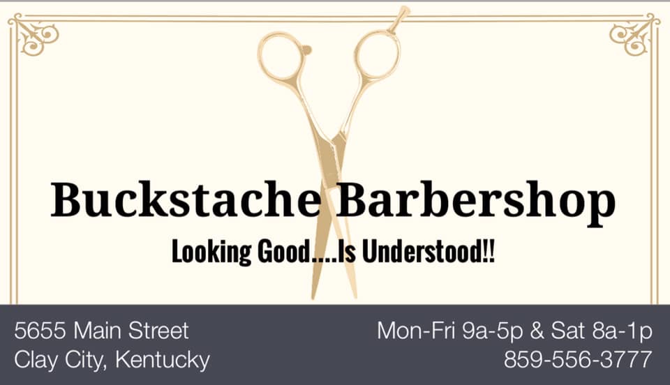 Buckstache Barbershop 5655 Main St, Clay City Kentucky 40312