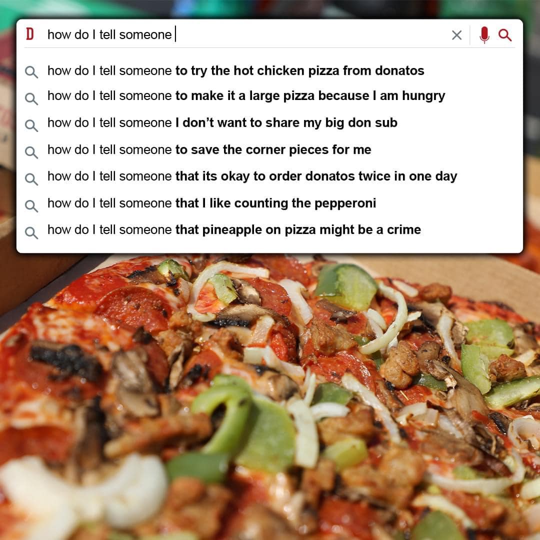 Donatos Pizza Menu