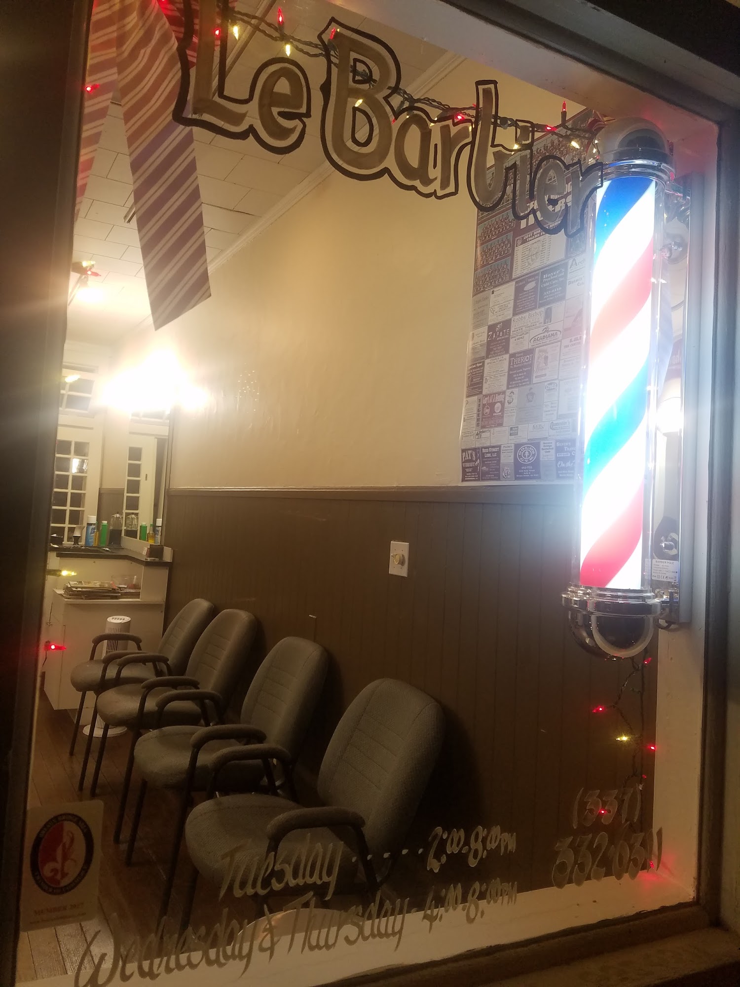 Sonnier's Barber Shop 111 N Main St, Breaux Bridge Louisiana 70517