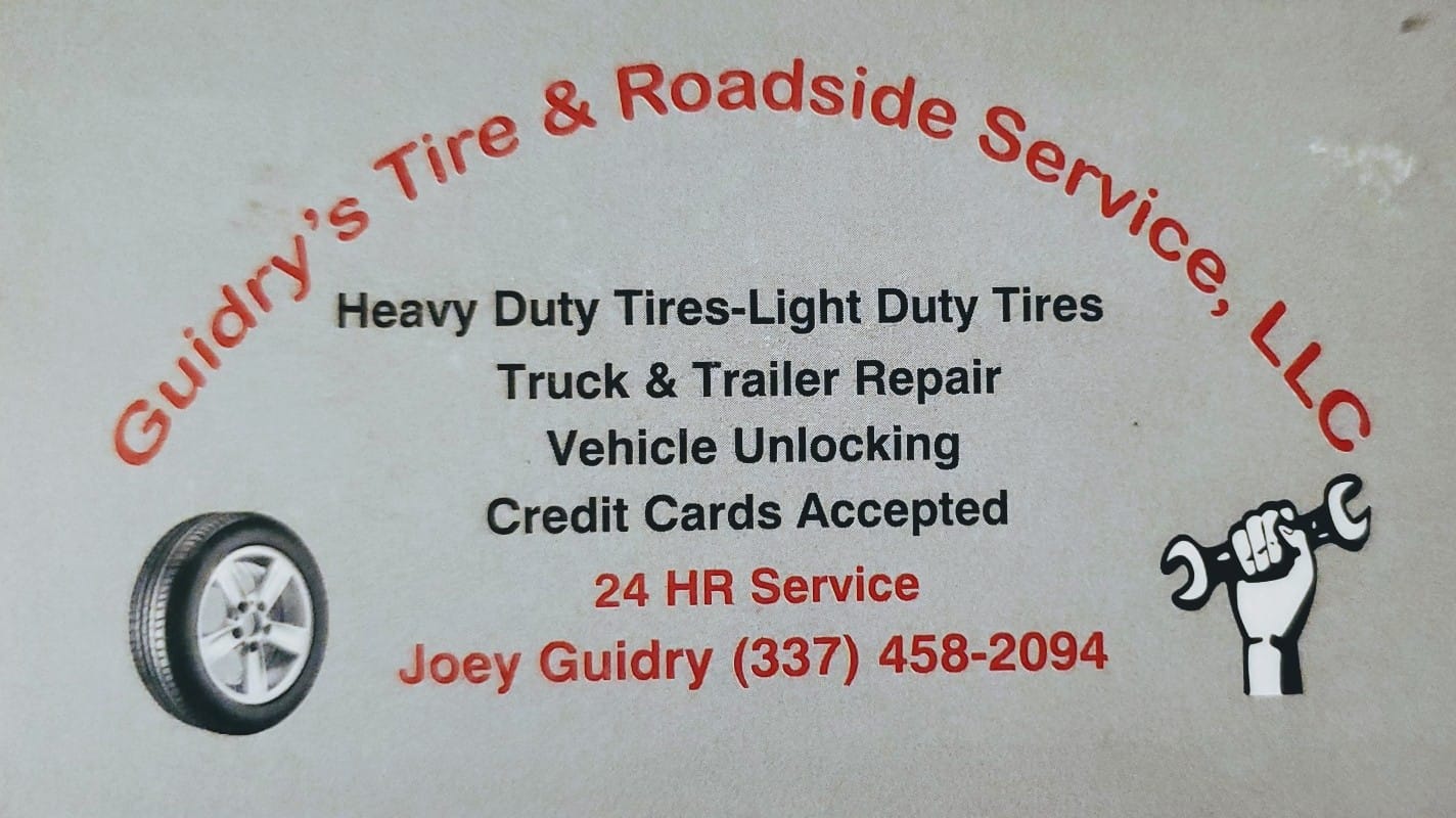 Guidry's Tire & Roadside Service LLC 1029 S Parkerson Ave, Crowley Louisiana 70526