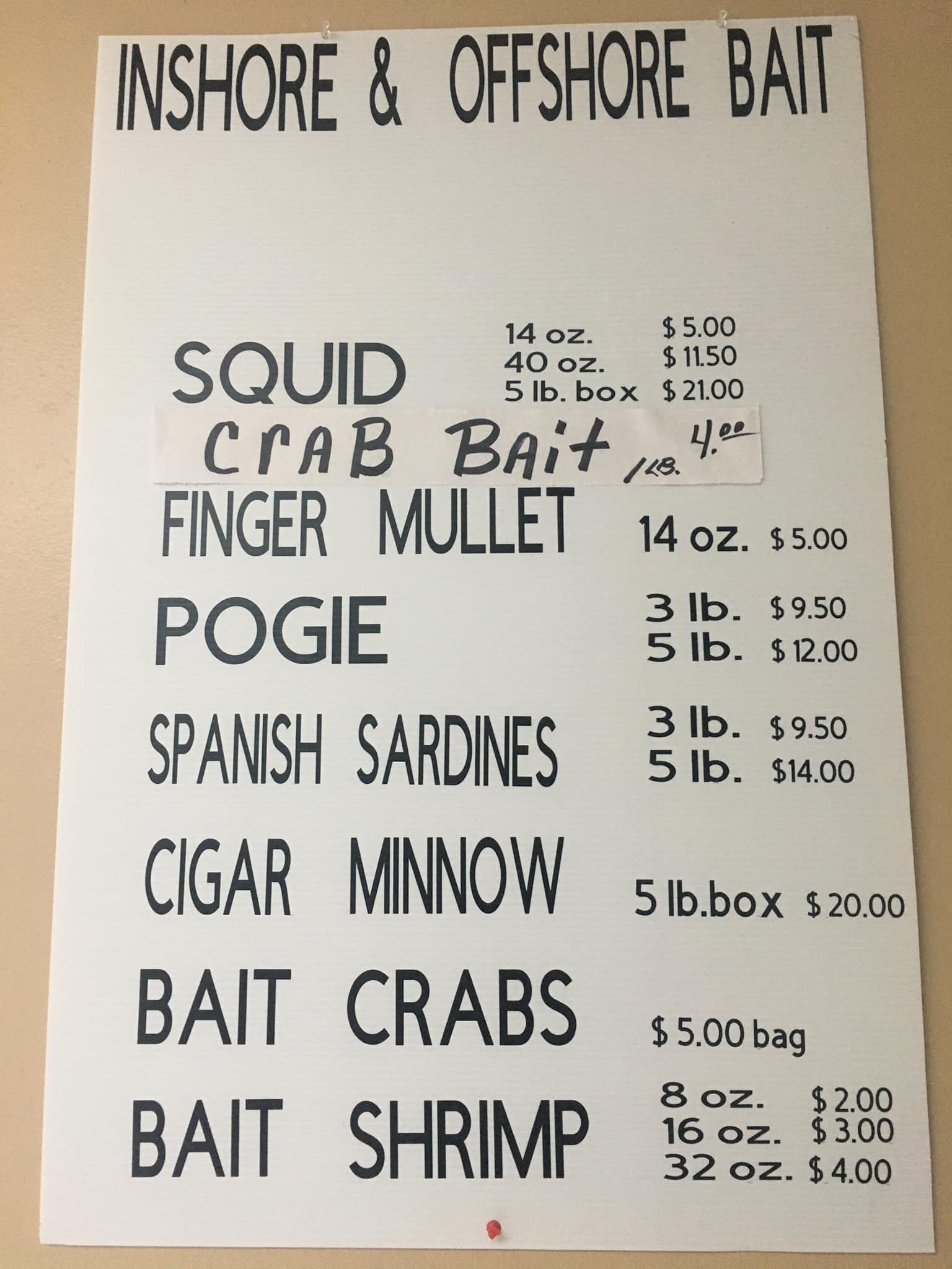 Bayou Side Seafood Inc Menu