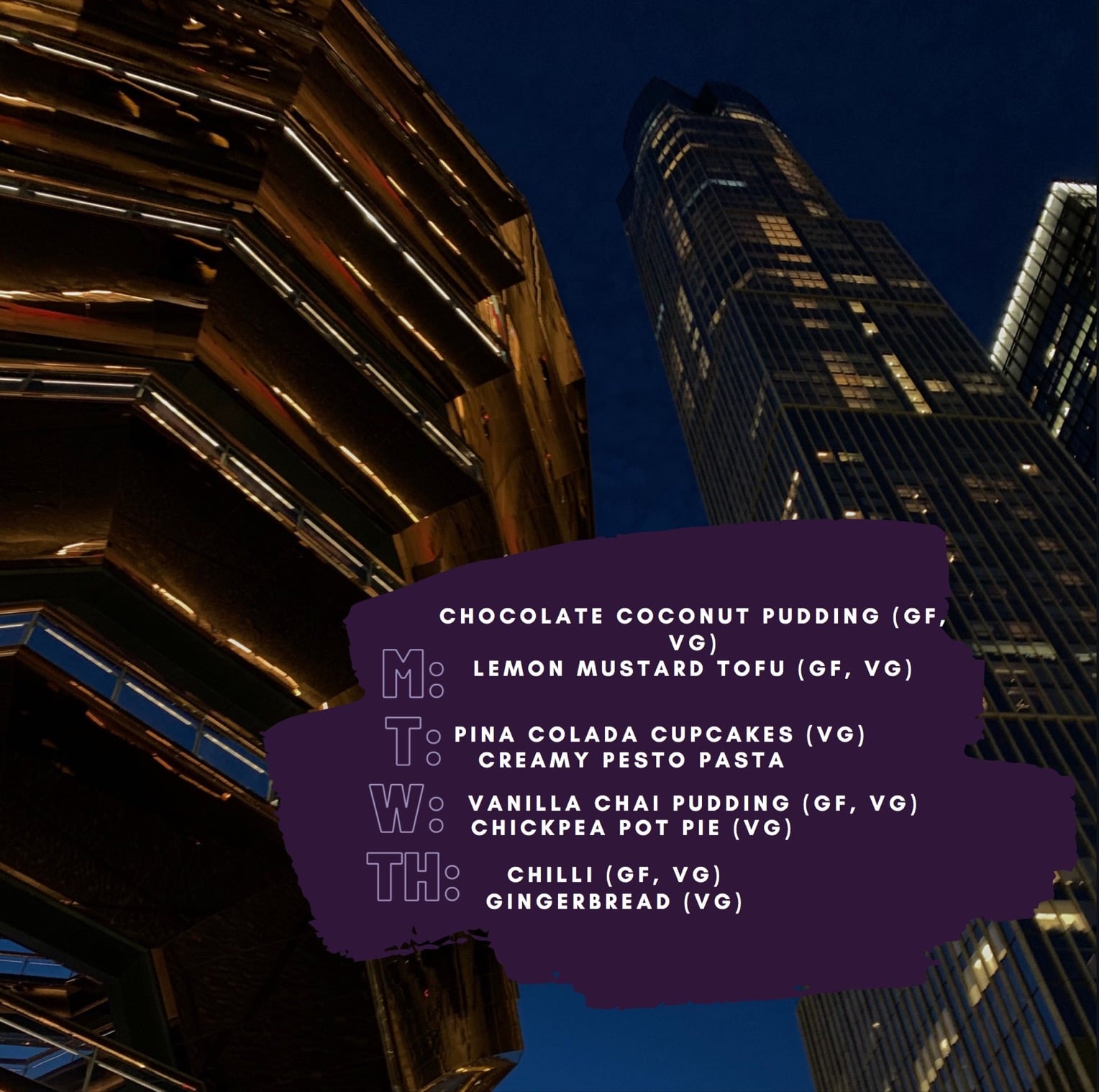 Earthfoods Cafe Menu