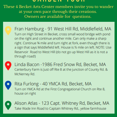 Becket Arts Center 7 Brooker Hill Rd, Becket Massachusetts 01223
