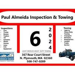 Paul Almeida 24 Hour Towing Inc. & Mass Inspection Station
