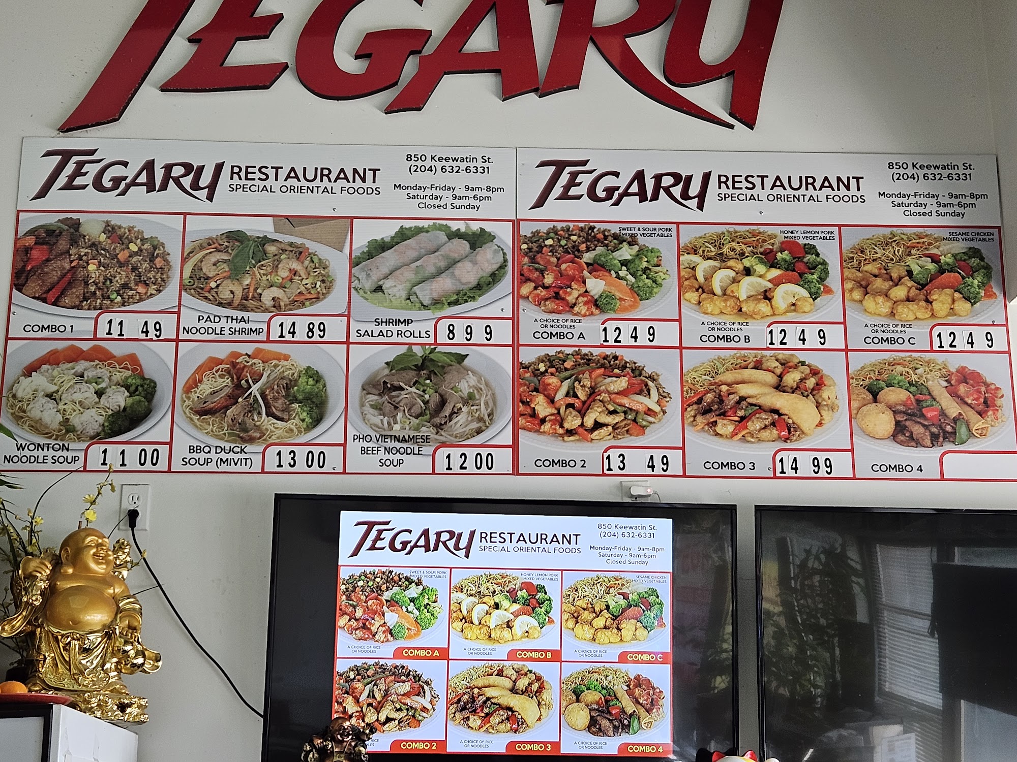 Tegaru Restaurant Menu