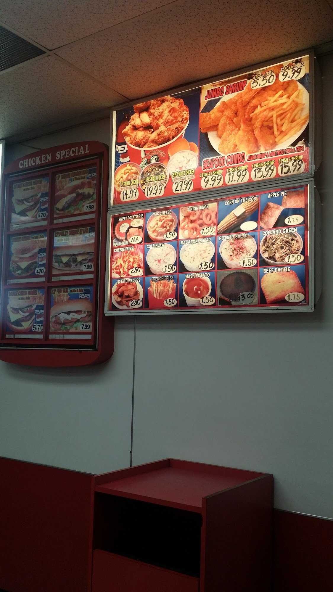 New York Fried Chicken Menu