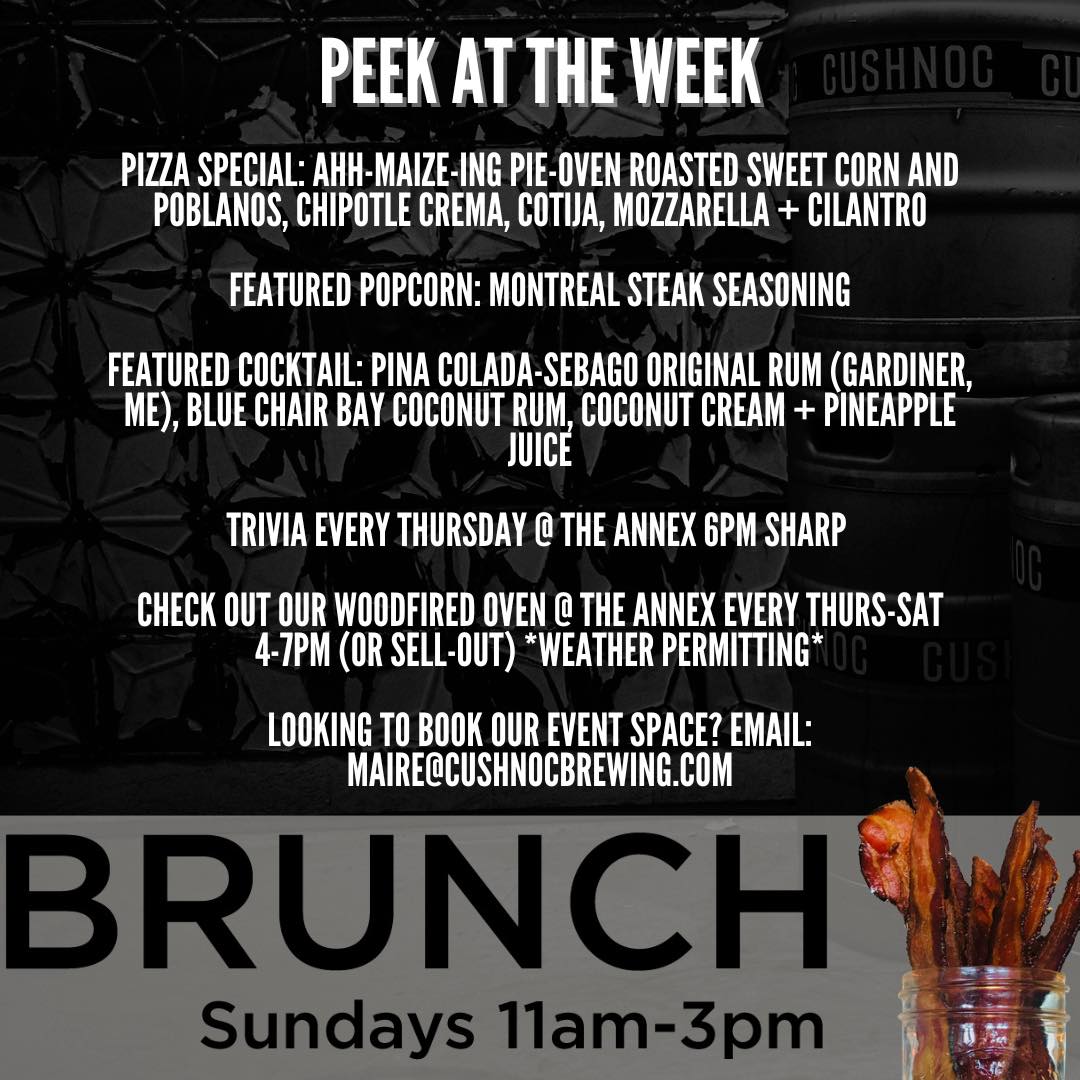 Cushnoc Tasting Room Menu