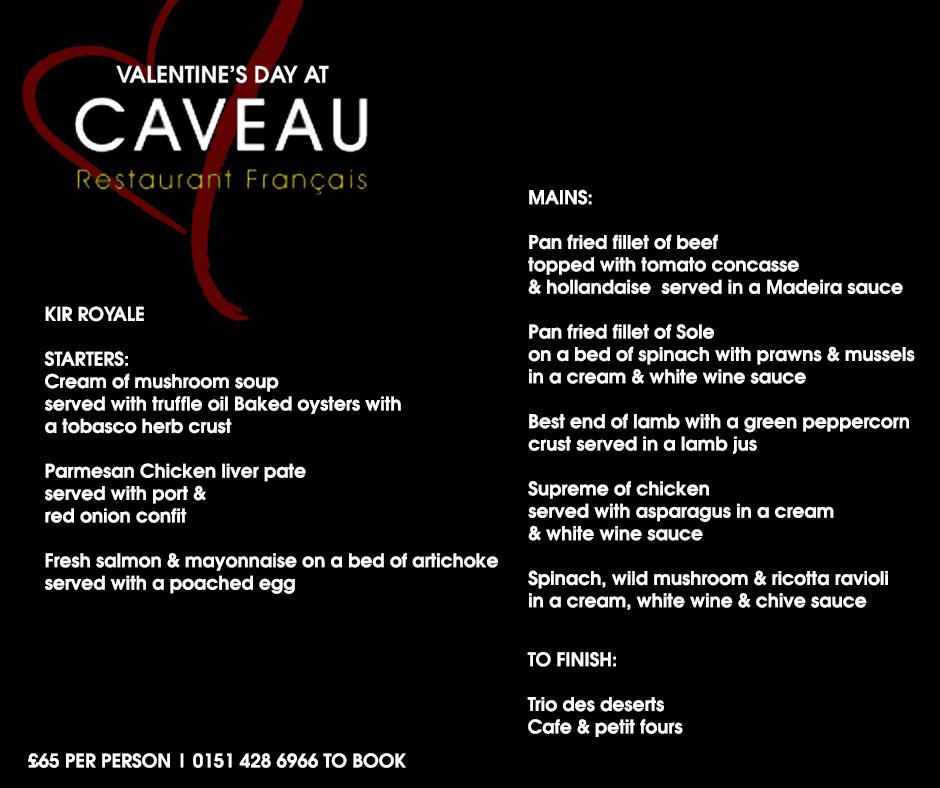 Caveau Menu