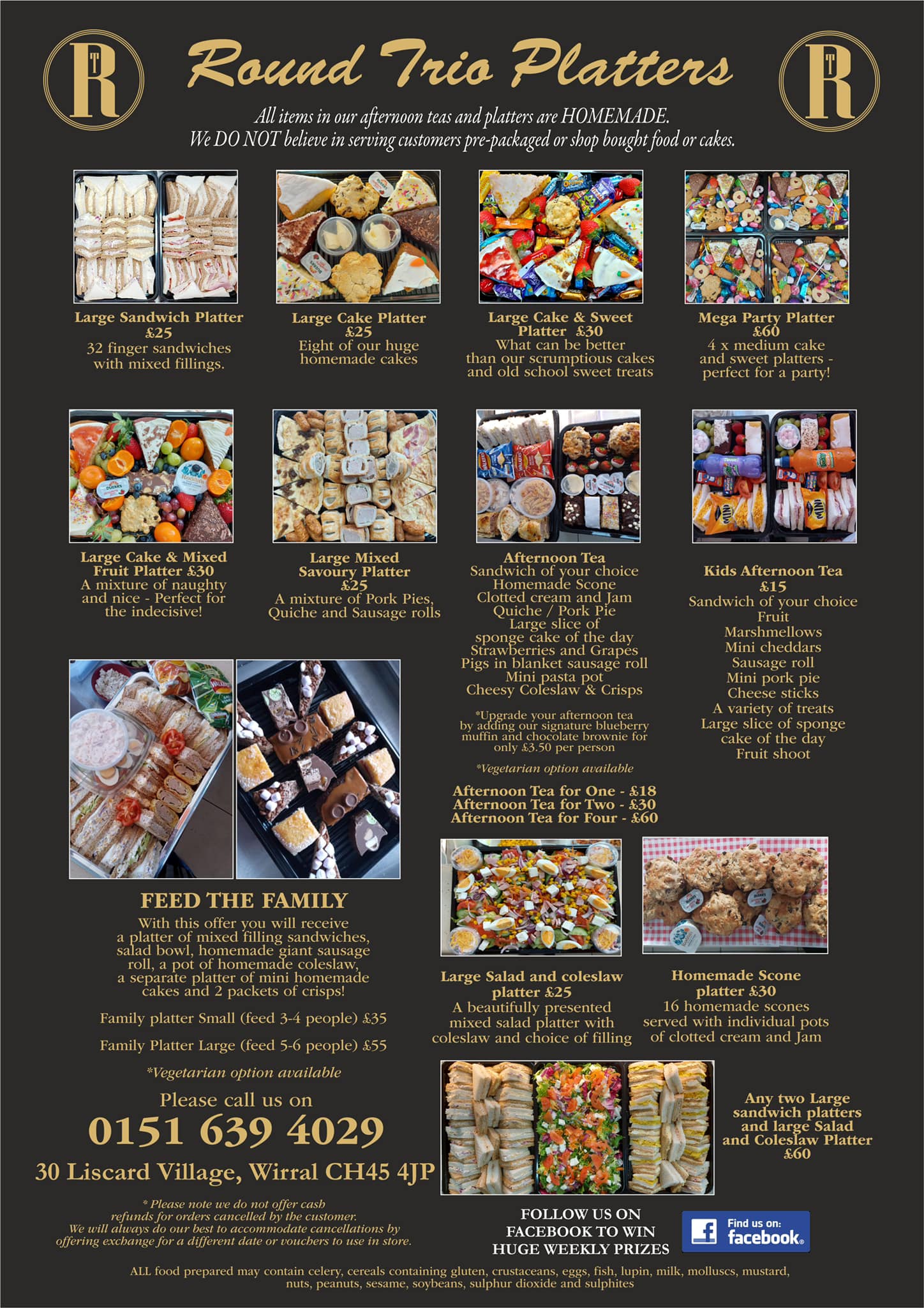 Round Trio Sandwich & Coffee Bar Menu