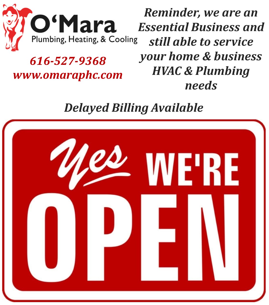 O'mara Plumbing, Heating & Cooling 208 S Kidd St, Ionia Michigan 48846