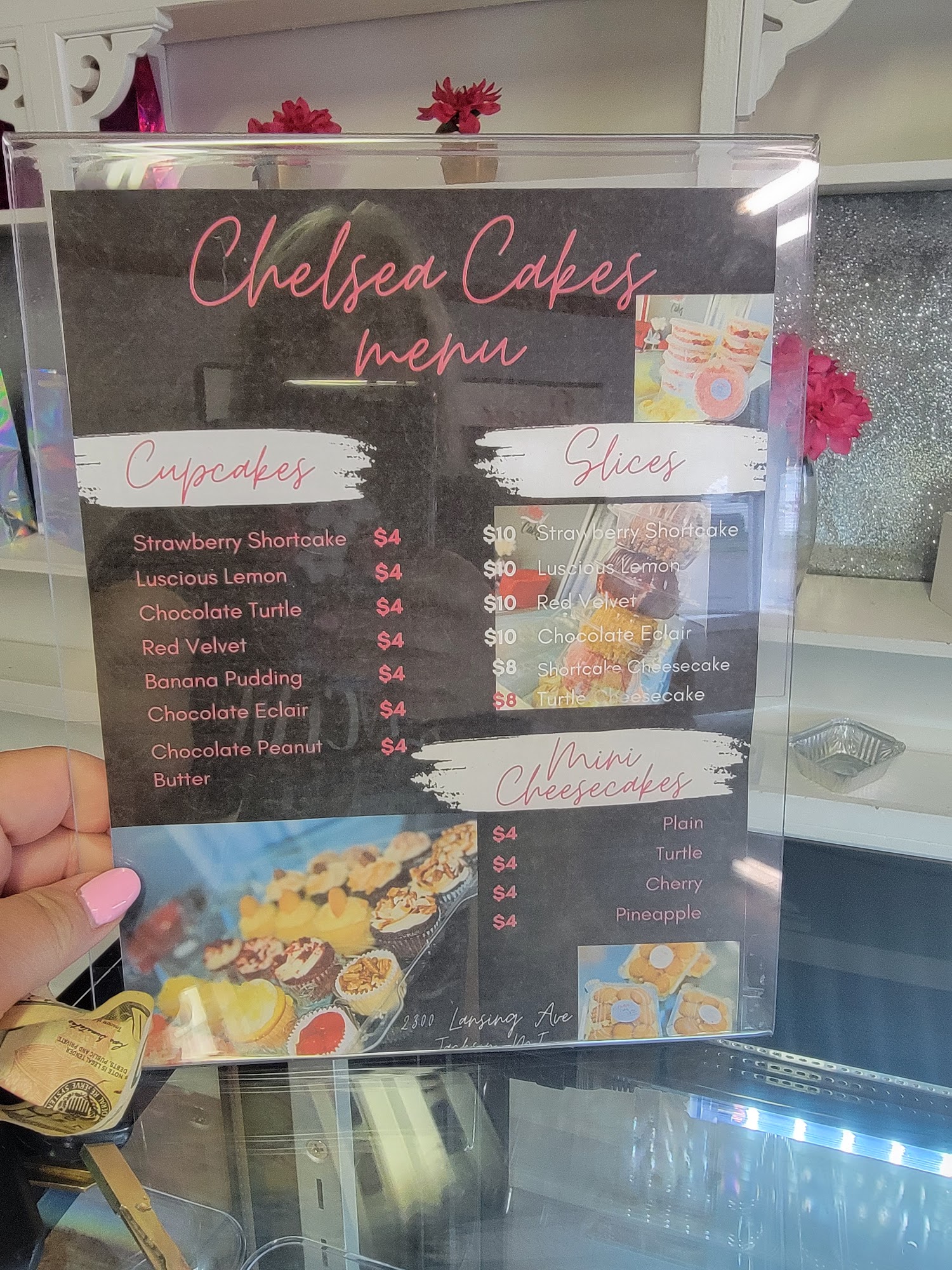 Chelsea Cakes Menu