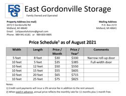 East Gordonville Self Storage
