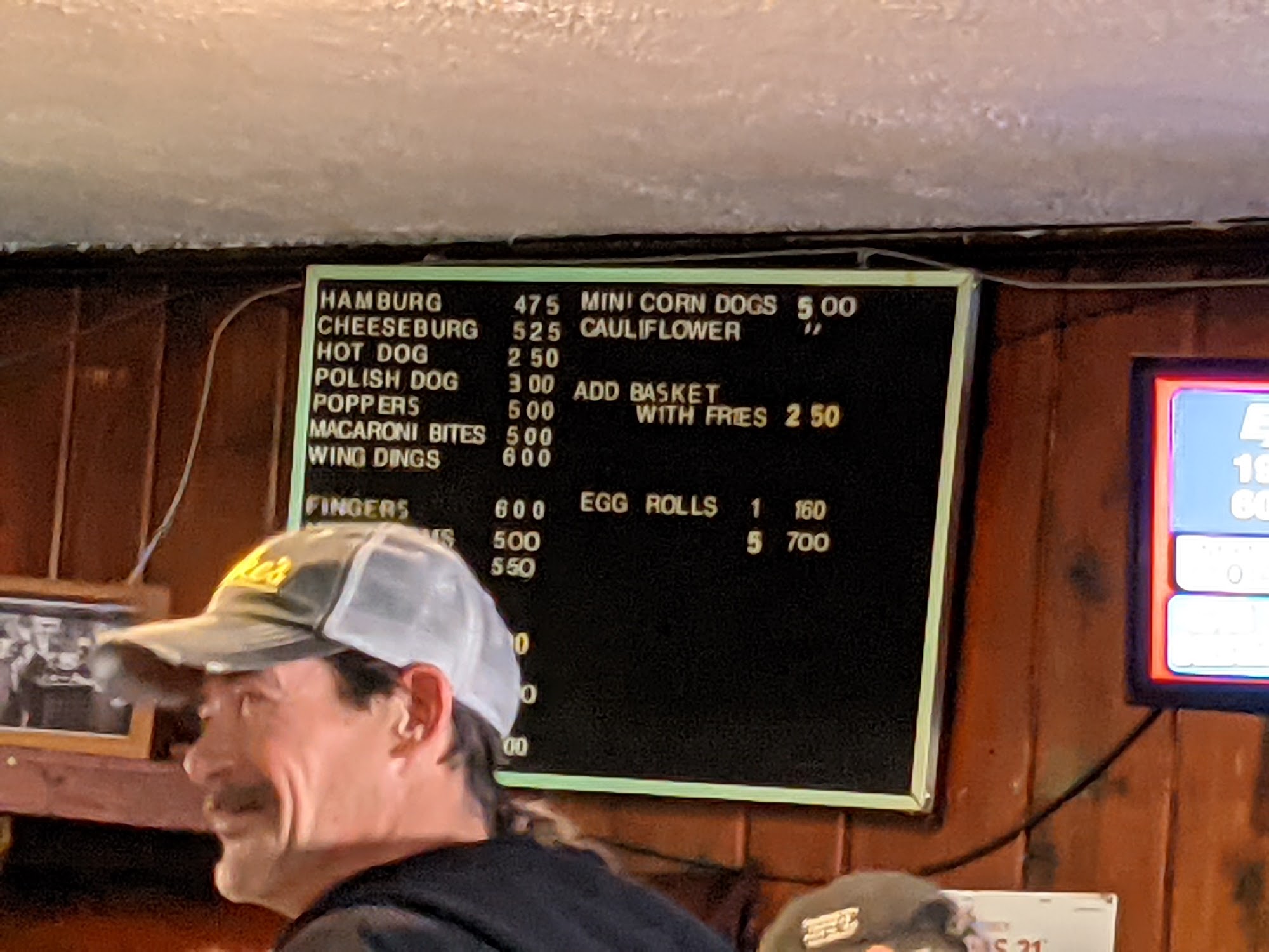 Green's Tavern Menu