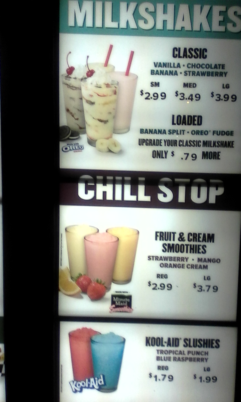 Checkers Menu