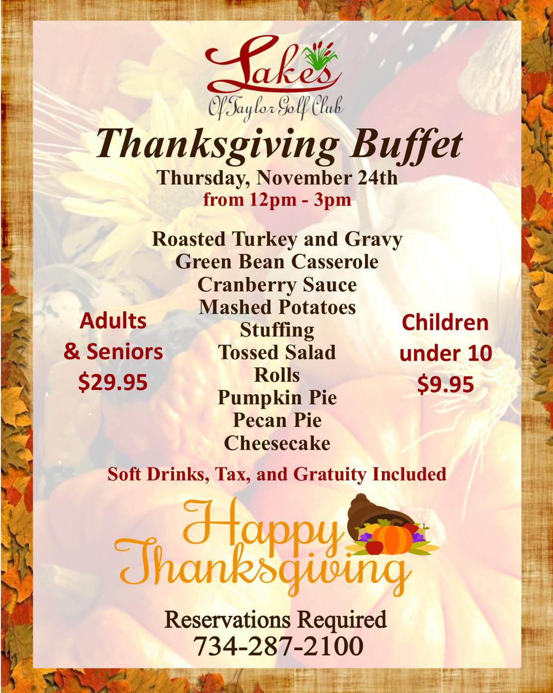 Greenside Grille Menu