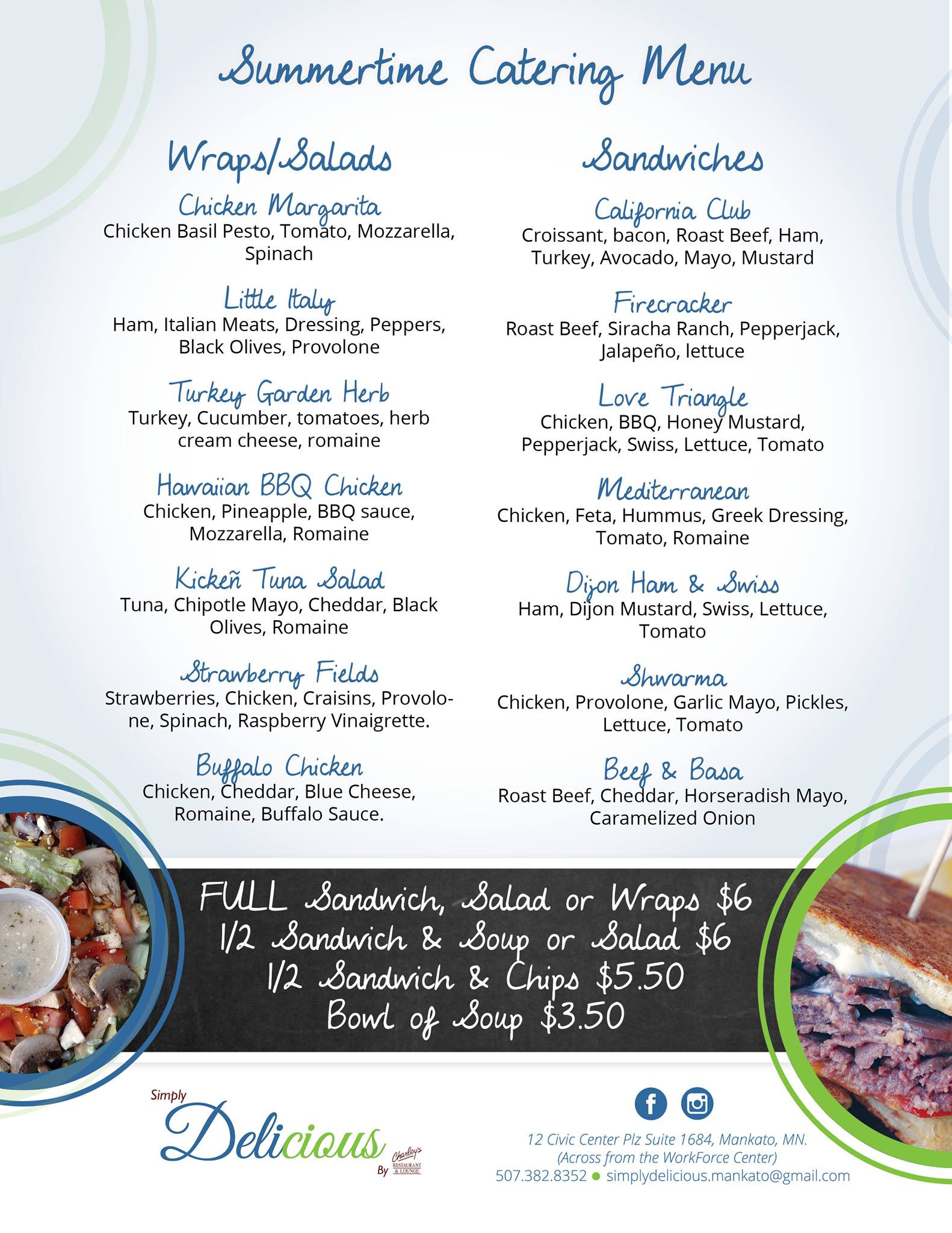 Mankato Place Mall Menu