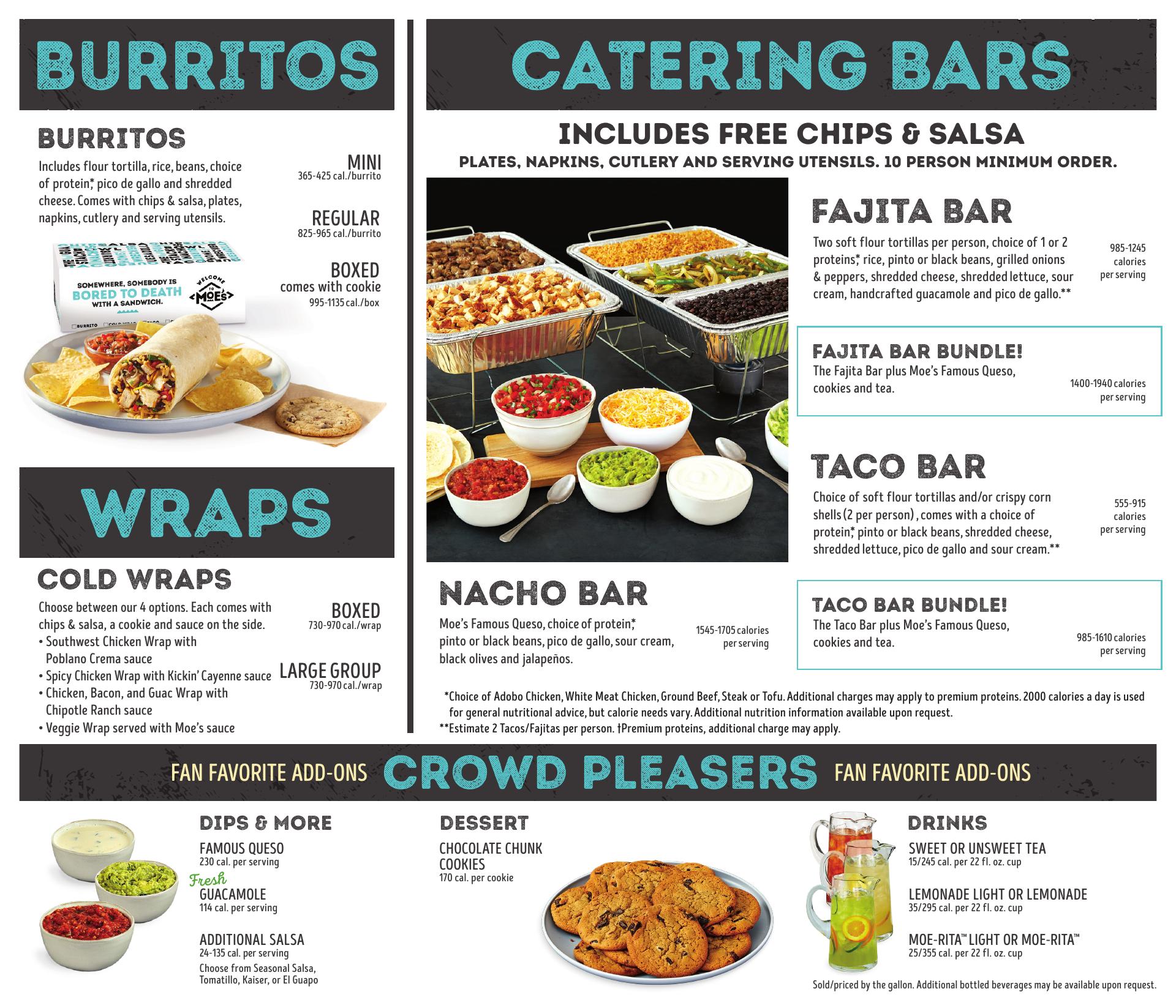 Moe's Southwest Grill Menu