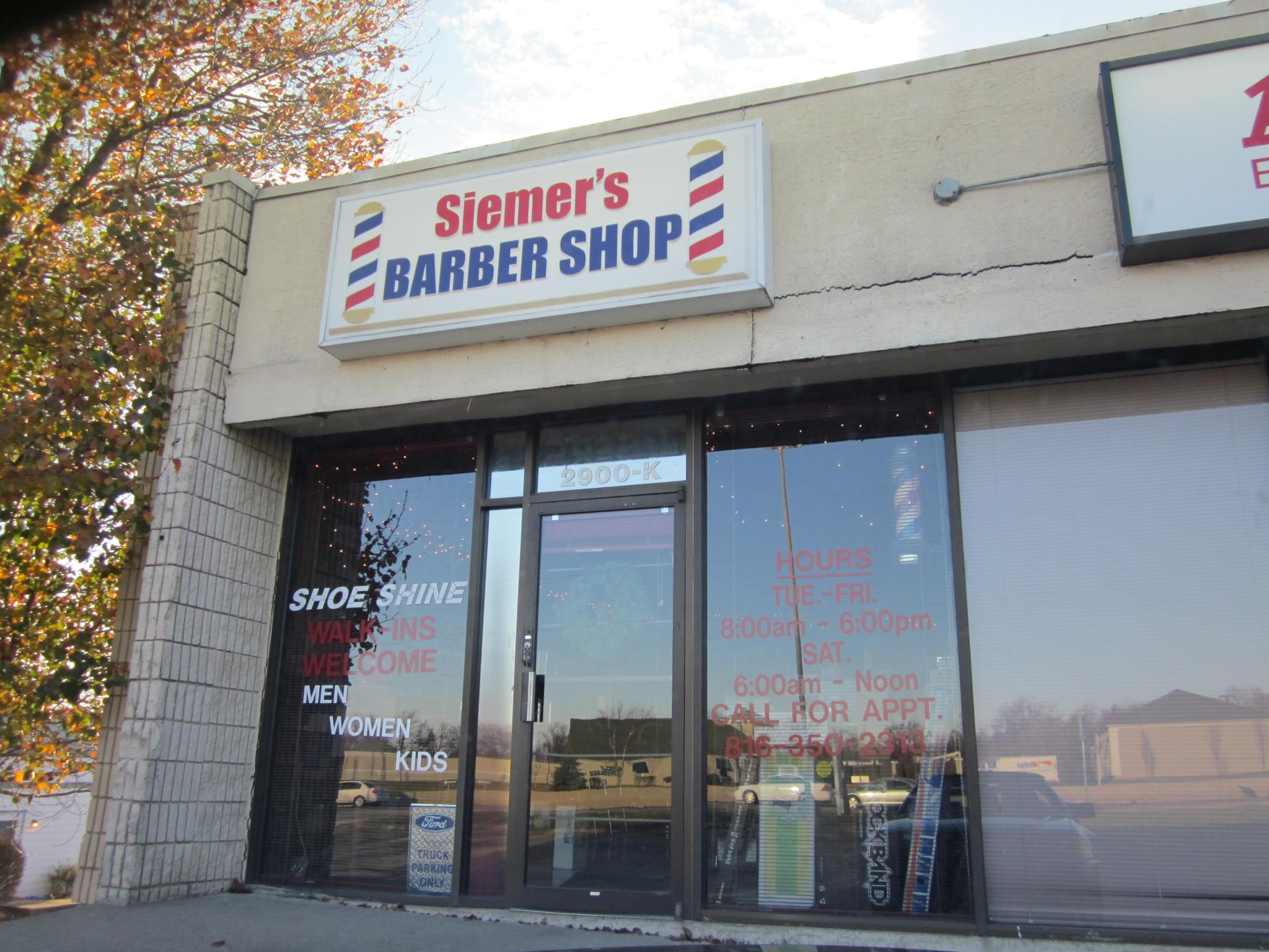 Siemers Barber Shop 917 Washington St, Chillicothe Missouri 64601