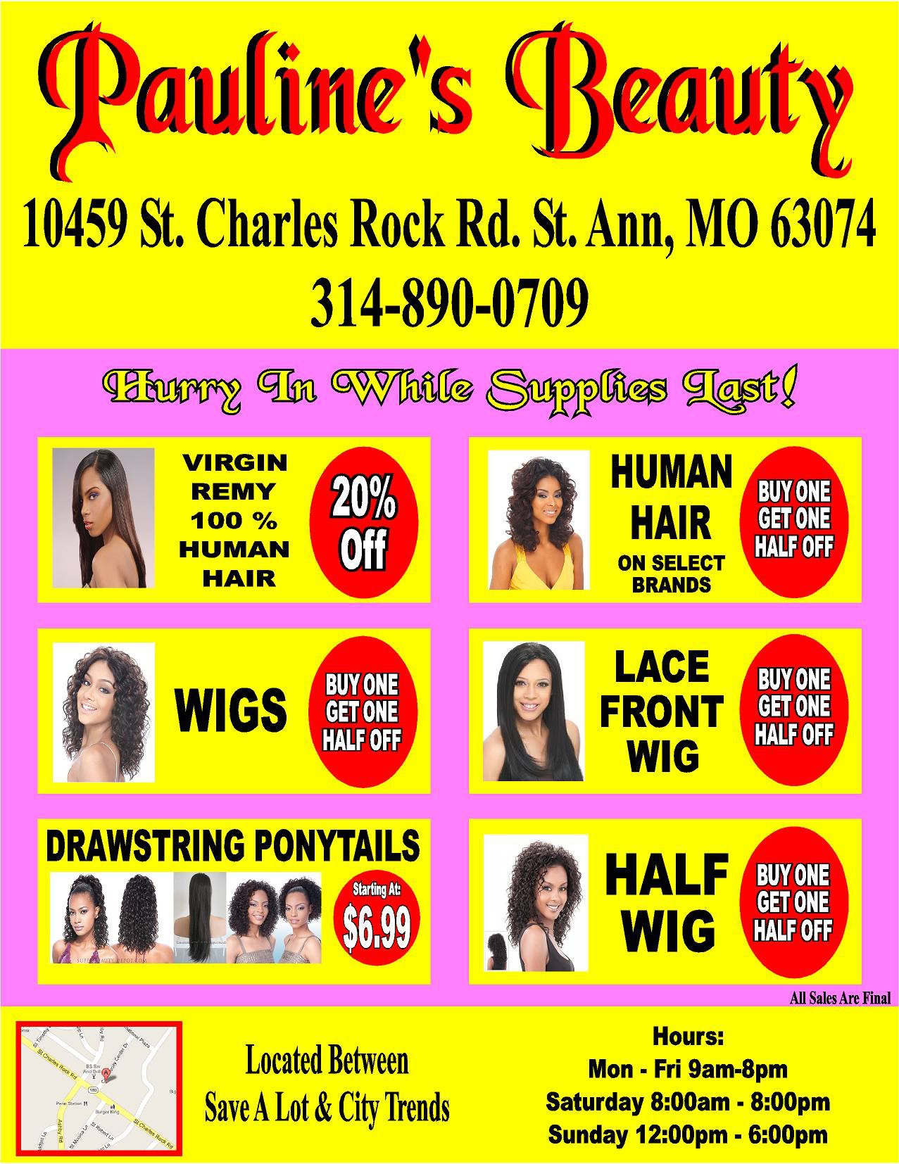 Pauline African Hair Braiding 10457 St Charles Rock Rd, St Ann Missouri 63074
