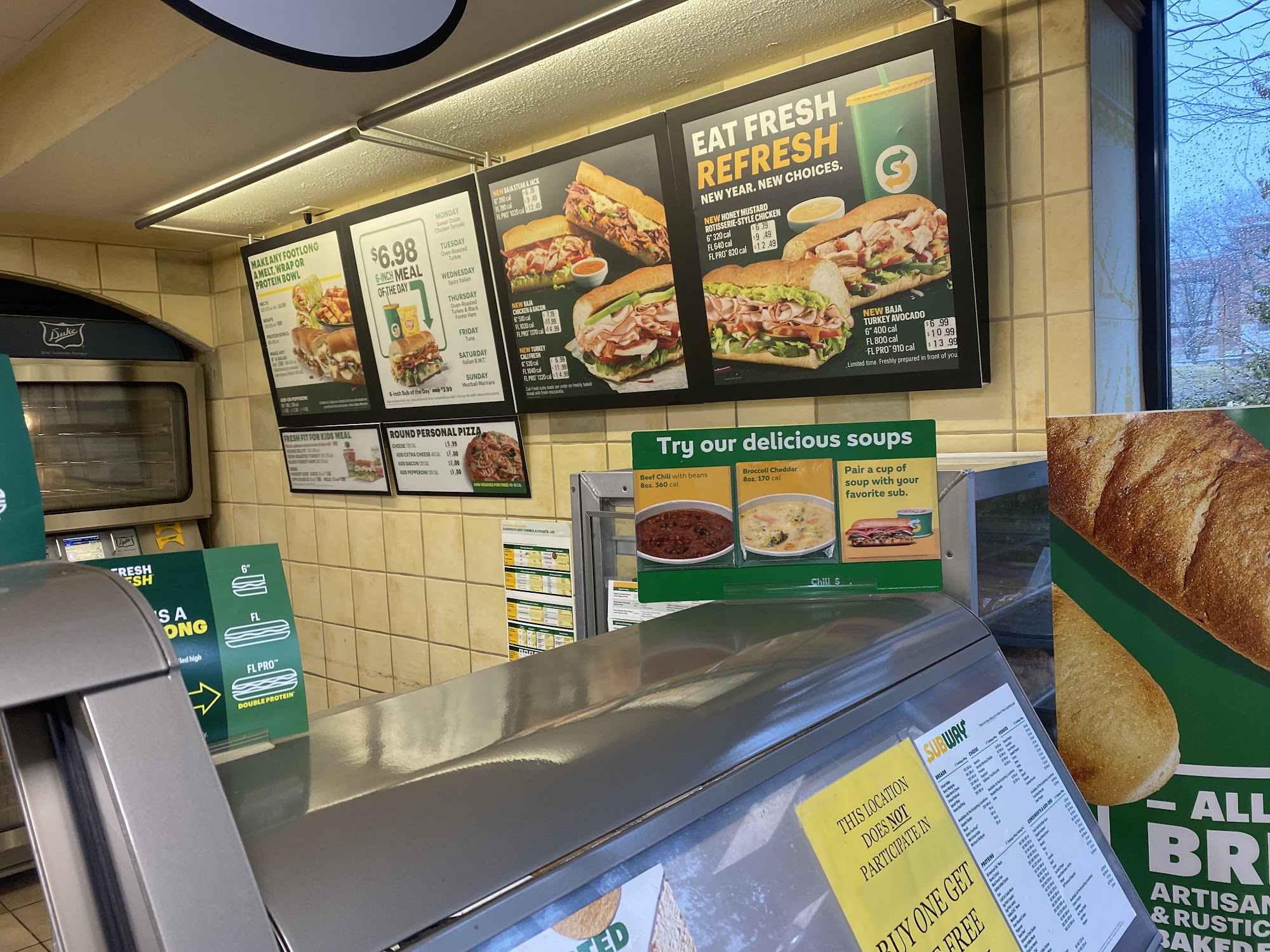 Subway Menu