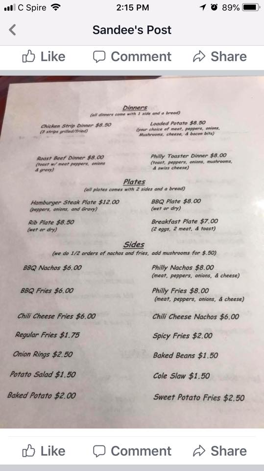 Diner &Grill Menu