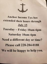 Anchor Income Tax