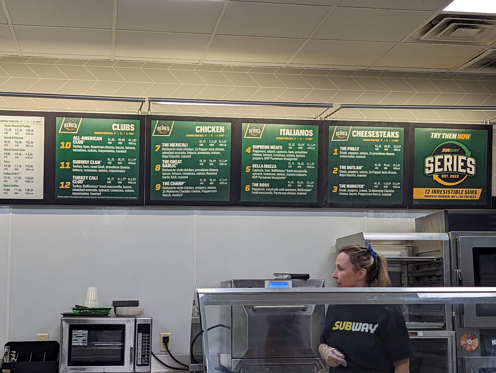 Subway Menu