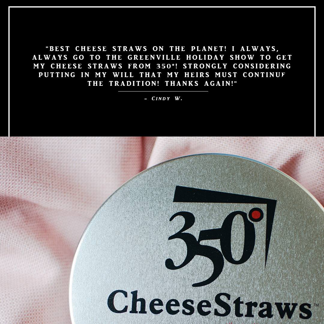 350° Cheese Straws Menu