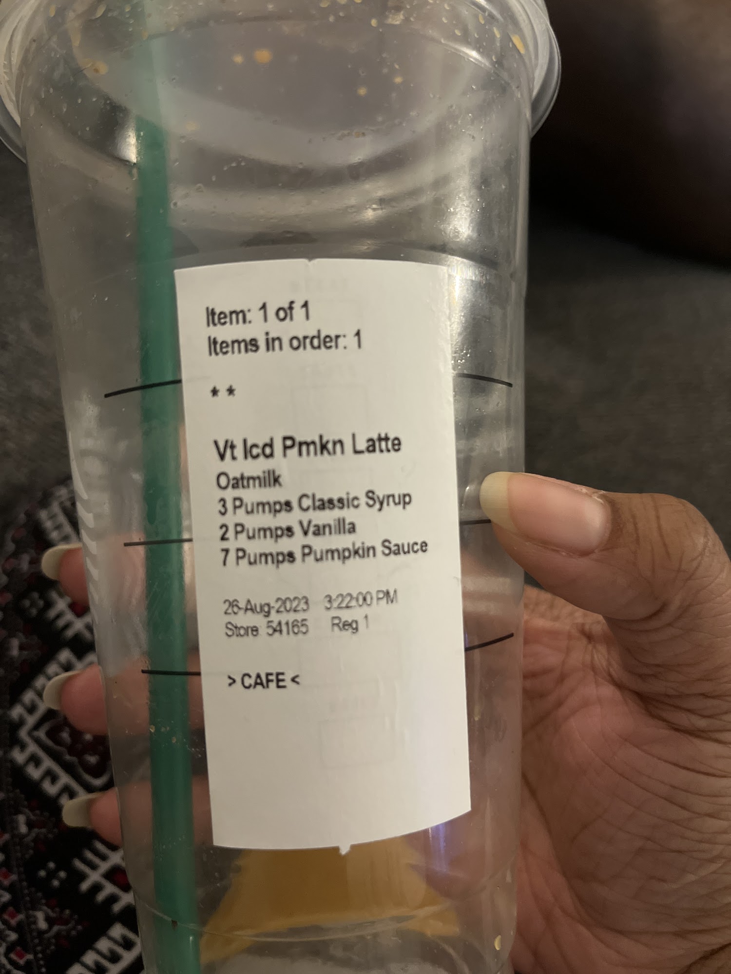 Starbucks Menu