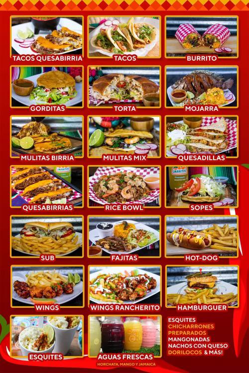 El Rancherito Menu