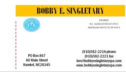 Bobby E Singletary, CPA