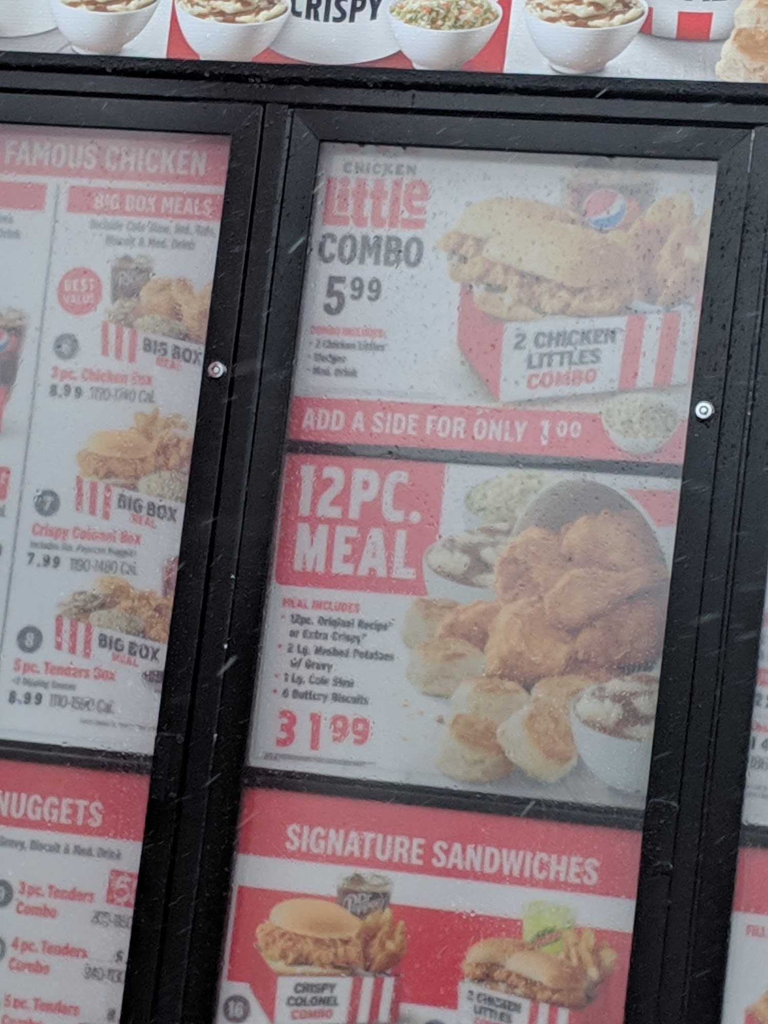 KFC Menu