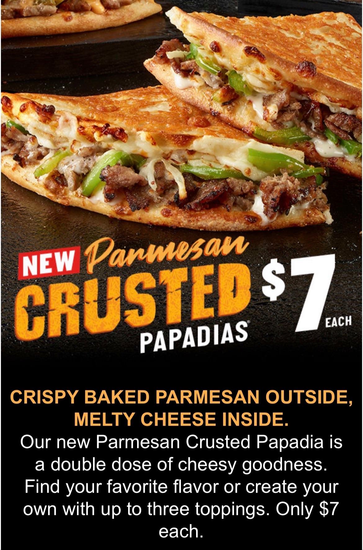 Papa Johns Pizza Menu