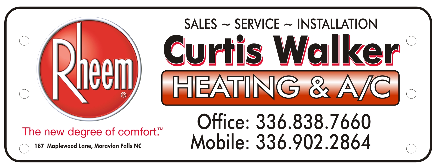 Curtis Walker Heating & Air 191 Homers Way Ln, Moravian Falls North Carolina 28654