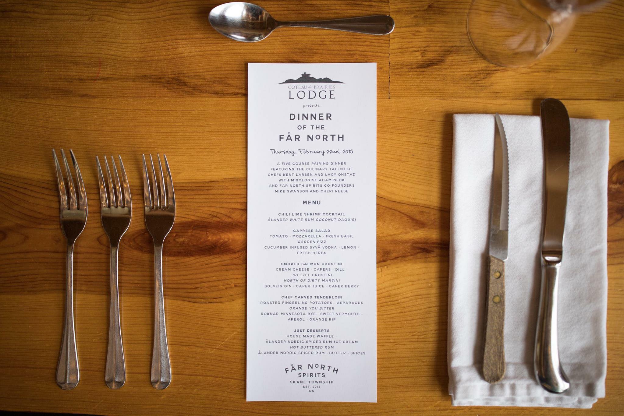 Chef's Table Catering Menu