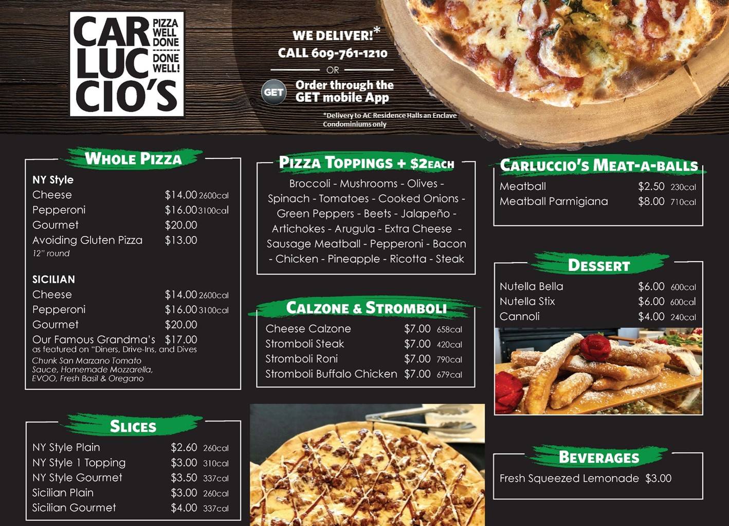 Southside Bistro at Stockton University Atlantic City Menu