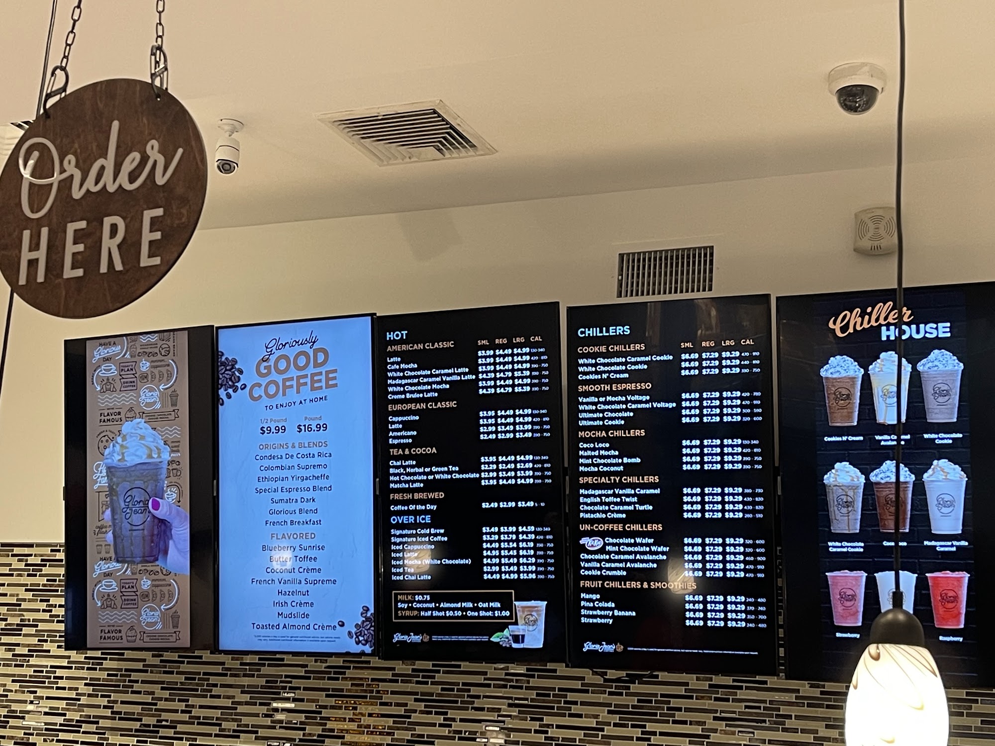 Gloria Jean’s Coffees Bridgewater Commons Mall Menu