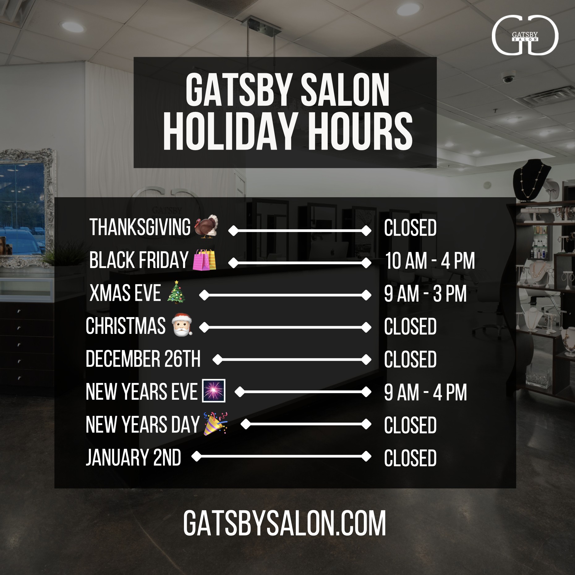 Gatsby Salon 215 US-22, Green Brook New Jersey 08812