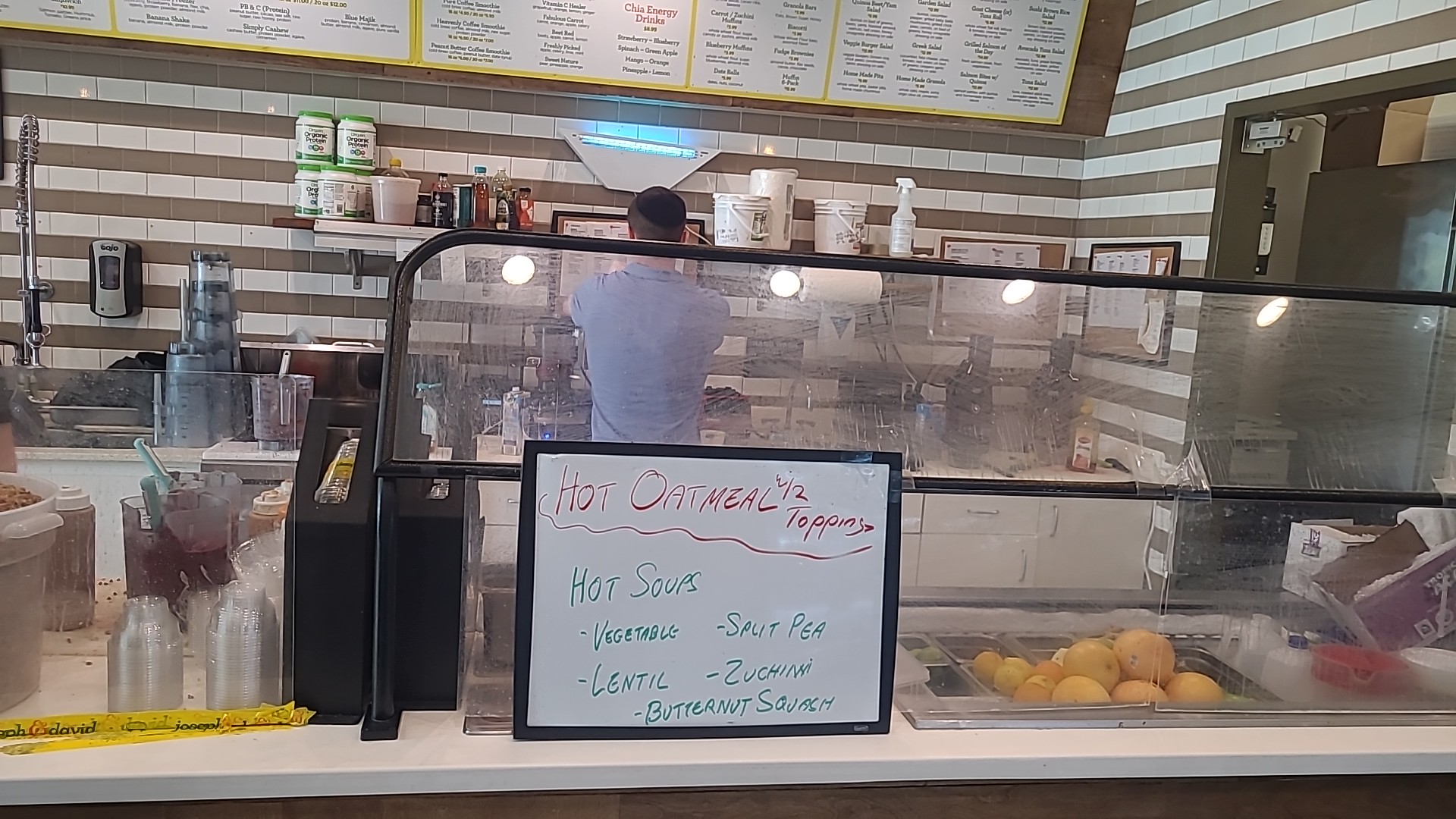 Joseph and David Juice For Life Menu