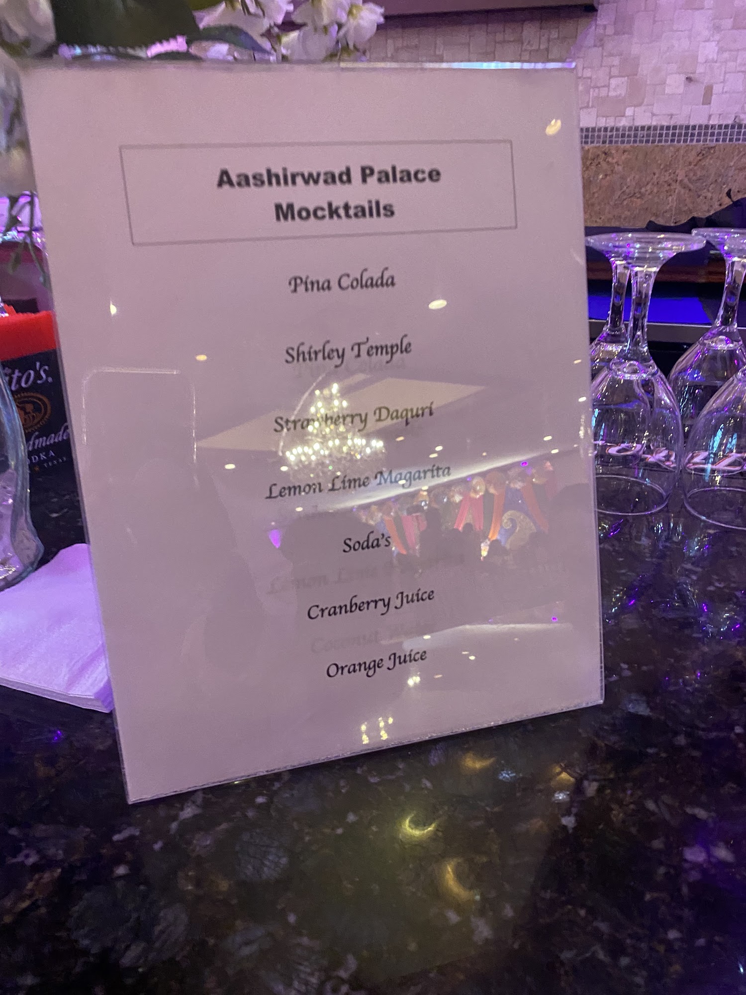 Aashirwad Palace Menu