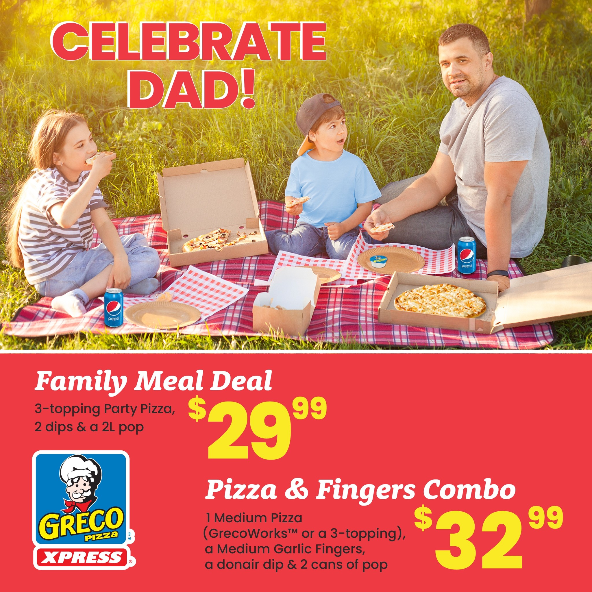 Greco Pizza Xpress Menu