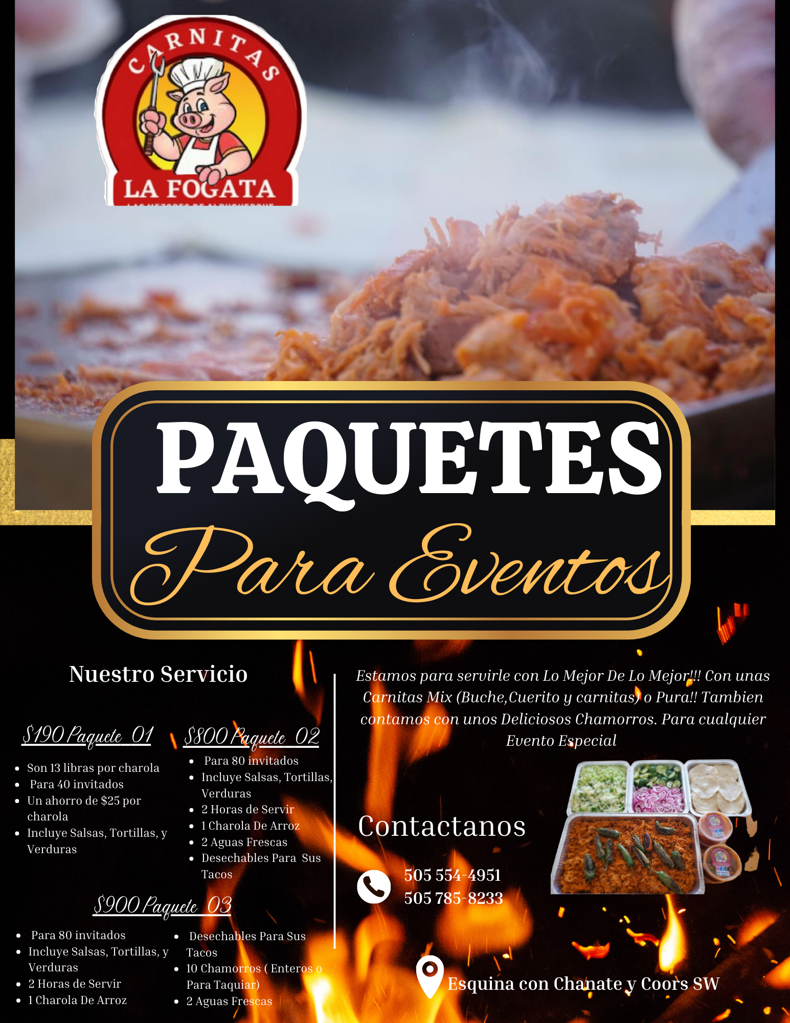 CARNITAS LA FOGATA Menu