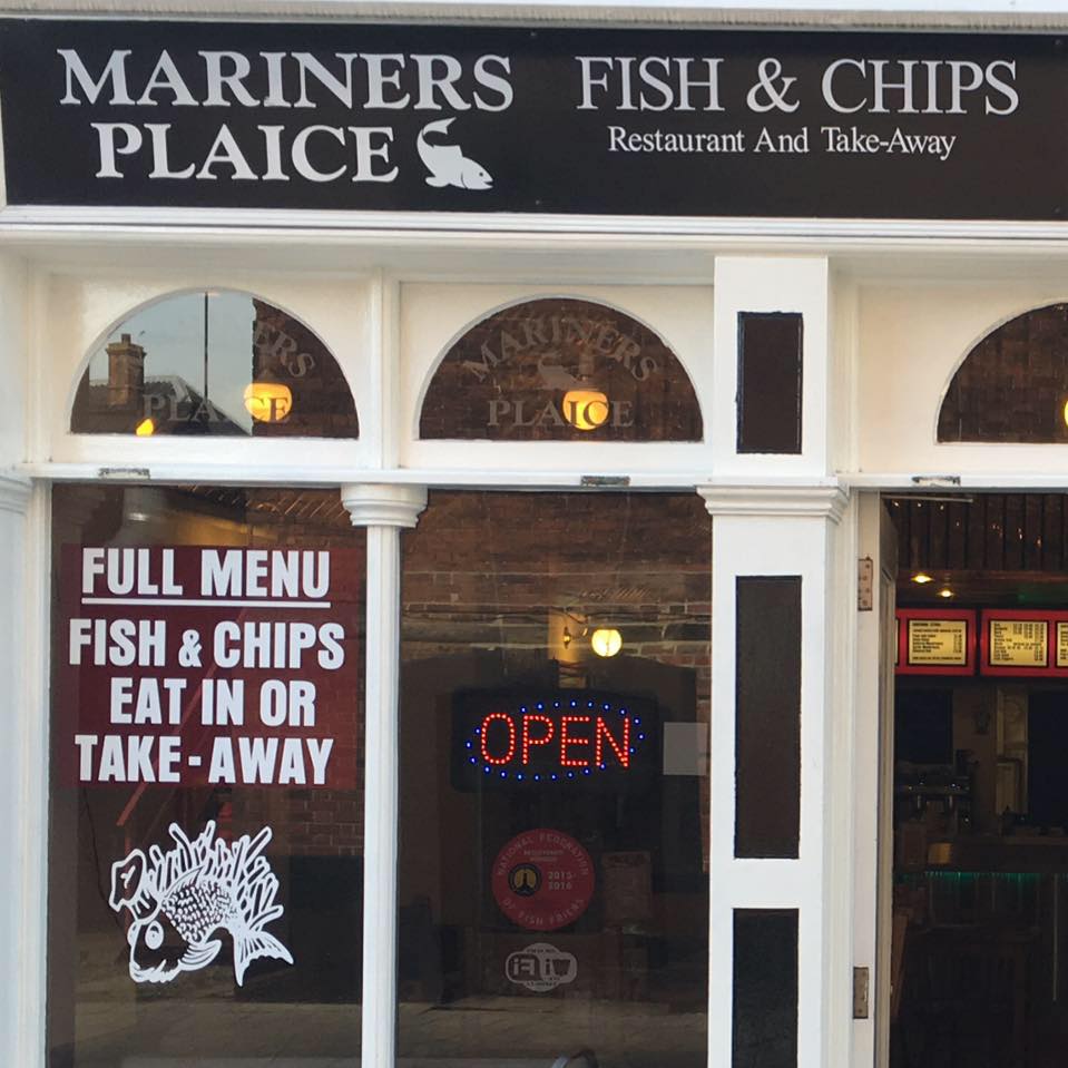 Mariners Plaice Menu