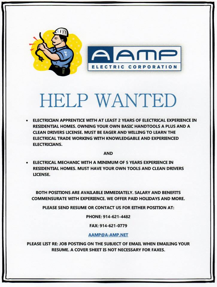 A-AMP ELECTRIC CORP 46 Tomahawk St, Baldwin Place New York 10505