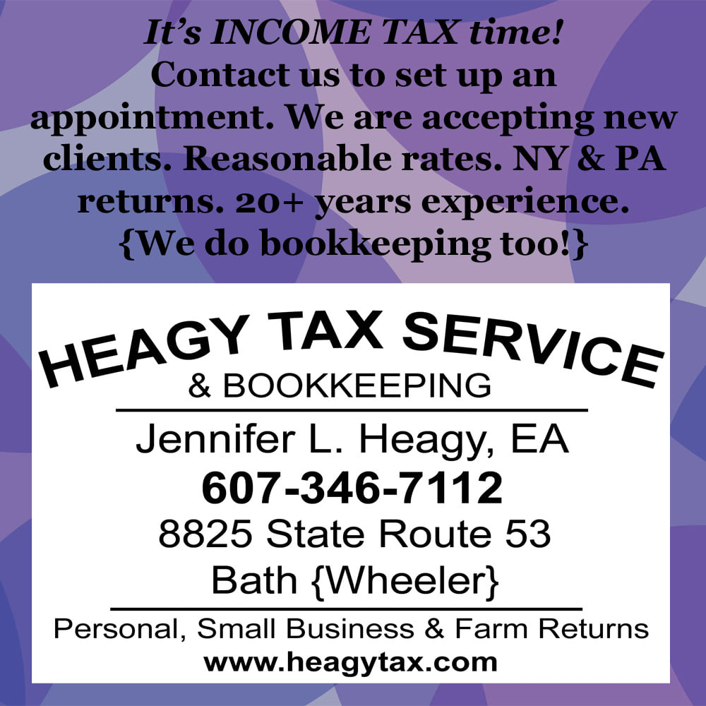 Heagy Tax Service 8825 NY-53, Bath New York 14810