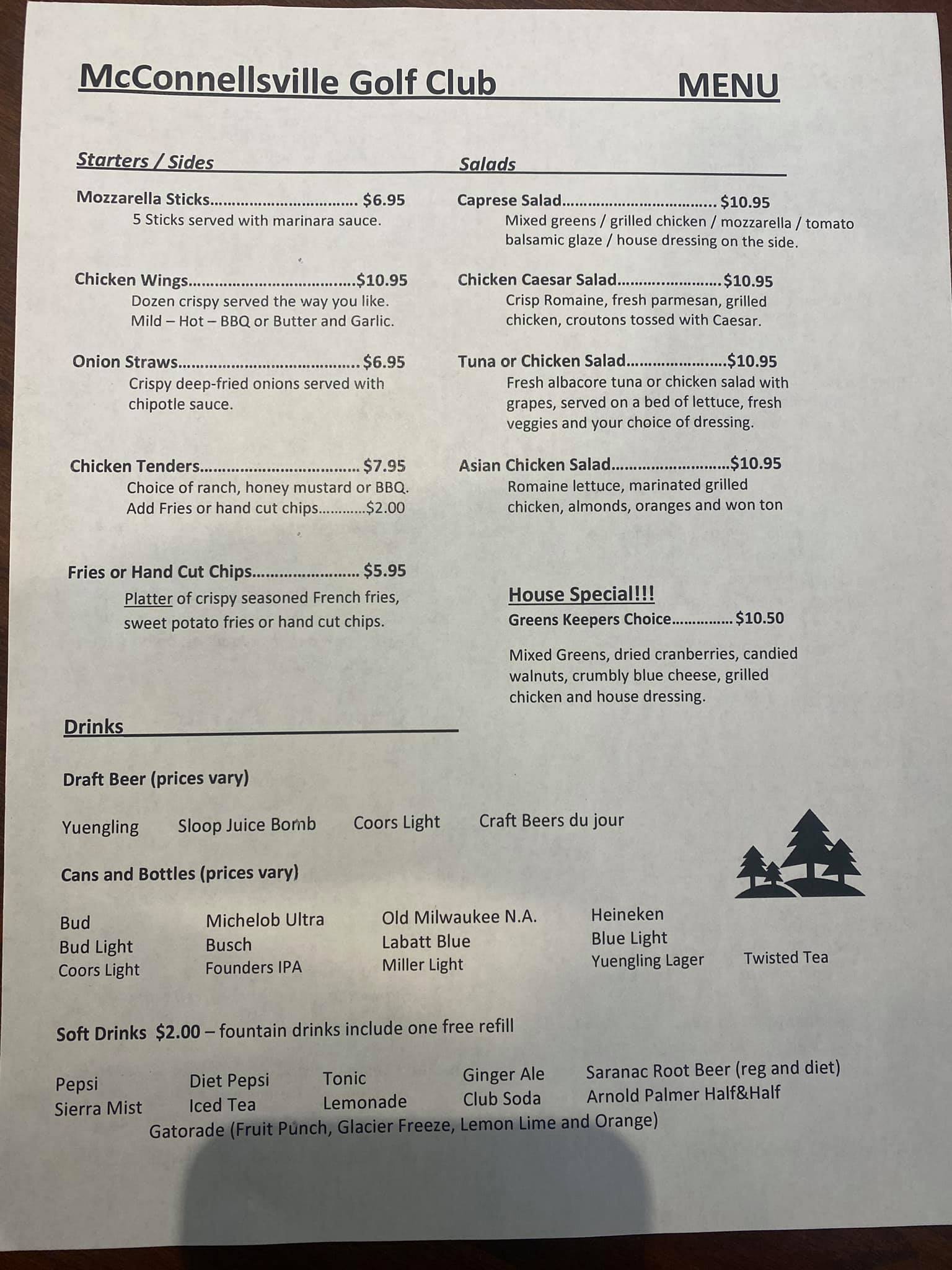 McConnellsville Country Club, Blossvale Menu, Reviews (75), Photos