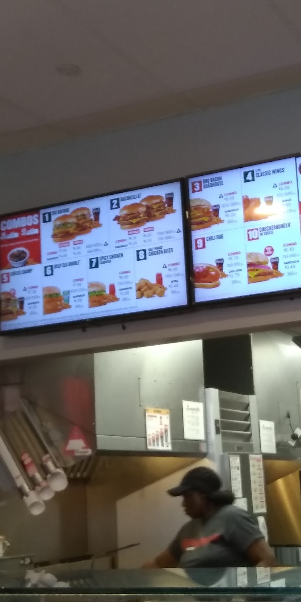 Checkers Menu