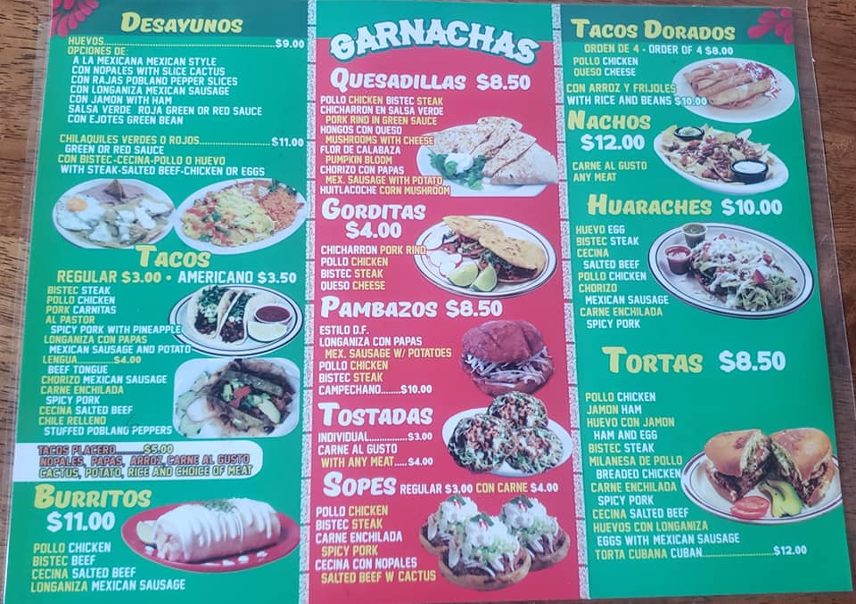 Antojitos La Garnacha Menu